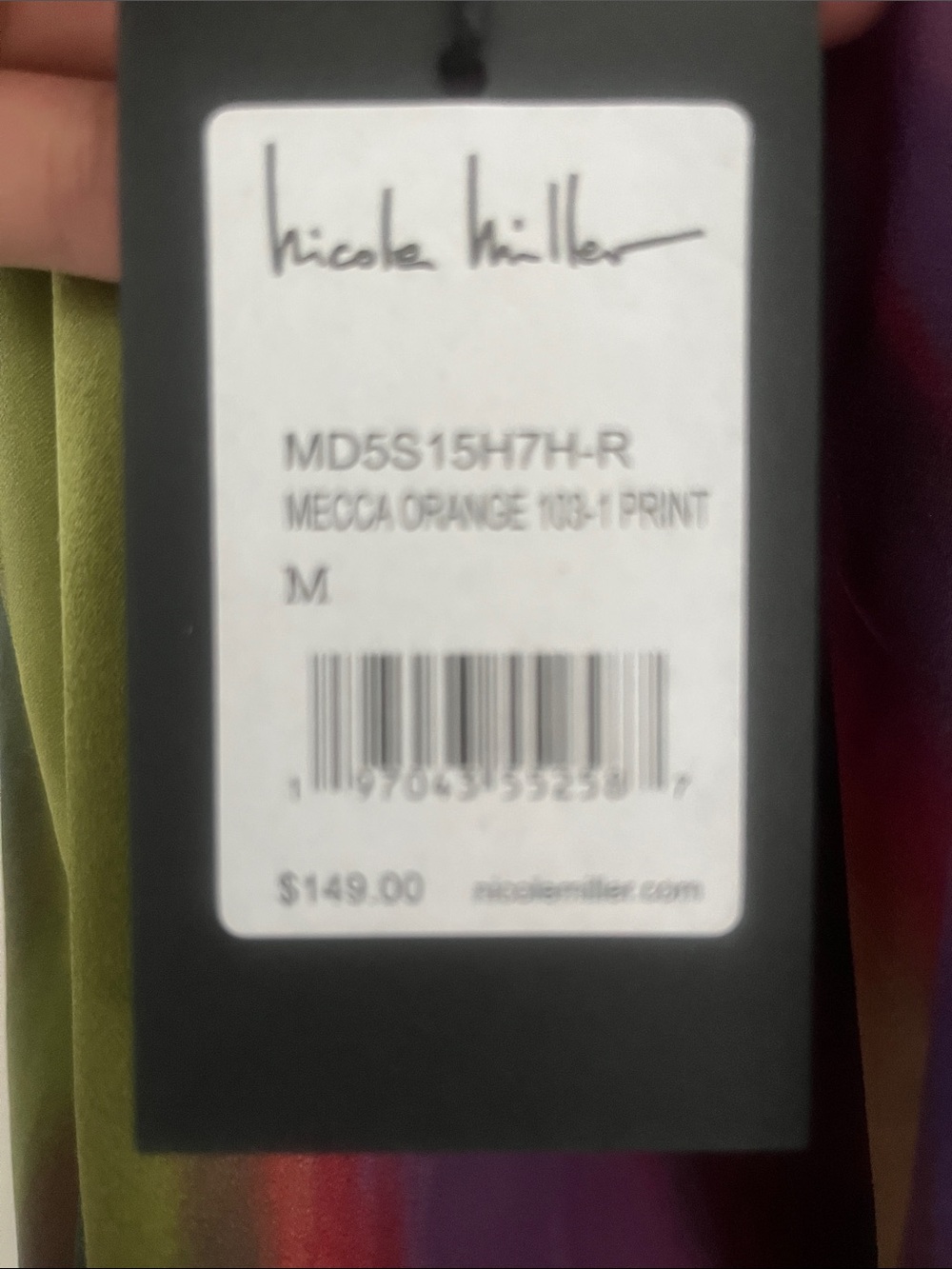 Nicole Miller Purple Swirl Maxi Slip Dress - Picture 4 of 4